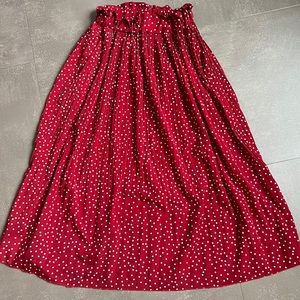 Red & White Polka Dot skirt
